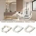 Thickened Closestool Toilet Seat Pad Mat Bathroom Warmer Washable PaddedCoversPR