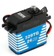 Powerhobby 329TG Aluminum High Torque Speed Titanium Gear Digital Servo : Losi