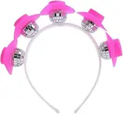 [outret] 70s Retro Disco Mirror Ball Headband Wedding Cowgirl Bride Music Hairband Hop Hip Birthday Carnaval V6s7 Festival Party Costumes