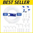 Complete 3/8" OD Reverse Osmosis Water Line Kit - Easy Installation & Fittings