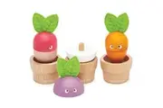 Le Toy Van Petilou Stacking Veggies Kids Toddler Sensory Wooden Toy 18m+