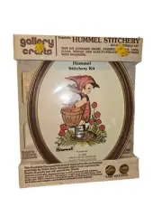 Vintage Gallery Crafts Hummel Peasant Girl Stitchery DIY Kit Needlepoint Craft
