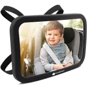Safety Baby Car Seat Mirror - Wide Shatterproof Backseat Infant Car Mirror for B