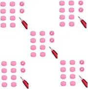 Mikinona 5sets Nail Drill Cover Set Nail Art Tools Storage Caps Manicure Polisher Drill Bits Covers 10pcs*5