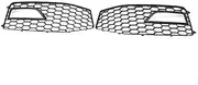 Fog Light Lamp Cover Grill Compatible For Audi A4 B8.5 S-Line S4 2012 2013 2014 2015 Honeycomb Mesh Front Bumper Grille RS4 Style 8K0807681(Honeycomb B-Black)