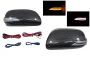LED Turning Mirror Light+Carbon style Cover DRL Fit Toyota Corolla Altis 09~13 (for: Toyota)