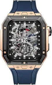[EKSIL] Latest Watch Case Watch Strap，For Apple Watch 8 7 6 5 SE 4 Rubber Band，For Iwatch 45mm 44mm Series Modification Kit Diy Set