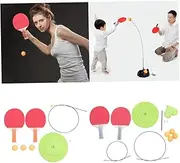 Kisangel Interactive Table Tennis Trainer Elastic Sports Training Device Educational Plaything for Boys Girls Early Learning Toy Outdoor Sports Supplies