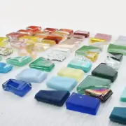 DIY Mosaic Fragments Irregular Shaped Handmade Stone Jade Glass Particles