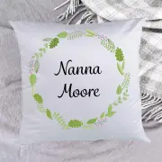 Floral Name Personalised Cushion