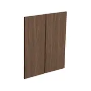 Kaboodle Walnut Modern Corner Wall Cabinet Door - 2 Pack