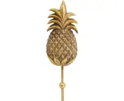 LVD Resin Pineapple Hook Gold Decorative Home Decor Organisation 6.5x21cm