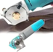 Fabric Circular Knife Cutter, Electric Fabric Cutter, Automatic Sharpener, Low Noise, Light Vibration, Applicable to: Foot Pads, Wool, Leather, Corrugated Paper,A