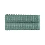 100% Cotton 2 Piece Morrison Bath Sheet Set Soft and Durable Sage