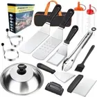 Griddle Accessories Kit,Stainless Steel BBQ Accessories for Blackstone and Camp,