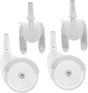 JUMPLAWN 4pcs Wheels Automatic Trailer Replacement Hub Cap Foldable Mirror Tool Handrail Little Mirror Post Decal Hub Cover Babies Bumper Coupler Rocker Coupler White Plastic