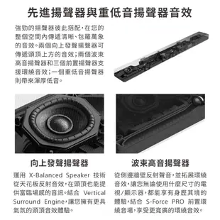 SONY索尼 HT-A5000 (領卷再折)5.1.2聲道家庭劇院 A5000 聲霸 適用A7000的後環繞與重低音