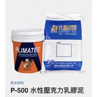 在飛比找蝦皮購物優惠-［正漆］P-500 水性壓克力乳膠泥 職人專用彈性水泥 /防