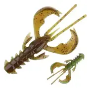 Durhams Tackle Ragin Cajun Craw 3" - Green Pumpkin Chartreuse