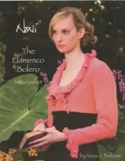 Noni Knitting Pattern 1201 The Flamenco Bolero Felted Jacket - Women 32"-52"