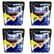 128pc Finish Powerball Ultimate Pro All-In-1 Dishwasher Tabs Lemon Sparkle