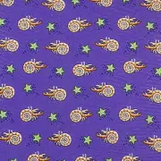 BROOKS BROTHERS Mens Purple Orange Green HERMIT CRAB STARFISH Silk Tie USA NWT