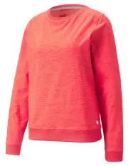 New Puma Golf Ladies CLOUDSPUN CREWNECK Loveable Heather XXL