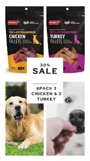 Dog Treats Beef Chicken Turkey 100% Natural, Best Dog Chews SPT Jerky Fillet