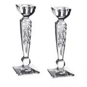 William Yeoward Crystal Iris Candlestick Pair