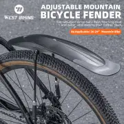 WEST BIKING 29 Inch MTB Widen Mudguard Set Universal Adjustable Front Rear Fende