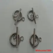 10 sets Toggle Clasp Set Stainless steel making Jewelry finding DIY Hook clasp