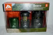 NEW 3 Pack AAA &AA Batteries LED Camping Lanterns Ozark Trai
