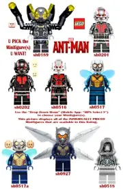 Genuine LEGO U PICK Marvel Super Heroes ANT-MAN Minifigures **NEW**