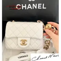 在飛比找蝦皮購物優惠-二手正品 CHANEL 香奈兒 AS1786 爆款 白色 小