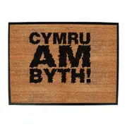 Cymru Am Byth Welsh Wales - Funny Novelty Doormat Man Cave Floor mat