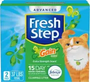 Fresh Step Advanced Clumping Litter with Febreze Freshness with Gain Scent Fight