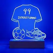 Gifts Football for Boys, Football Night Light, Football Lamp for Kids, with Colorful Alarm Clock Modes, Football Decor for Room, Boys Birthday Gifts