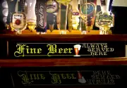 18 BEER TAP HANDLE DISPLAY WITH REMOTE CTL LED LIGHTED FINE BEER SERVED BAR SIGN