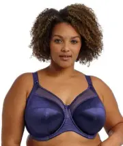 Goddess Keira Underwired Banded Bra - Ink (Size 24DD)