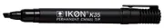 Valuex Permanent Marker Chisel Tip 2-5Mm Line Black Pack 10