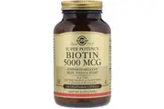 Solgar, Biotin, 5,000 mcg, 100 Vegetable Capsules