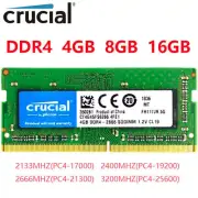 Crucial DDR4 4GB 8GB 16GB 2133 2400 2666 LAPTOP MEMORY SODIMM NOTEBOOK MEMORY-