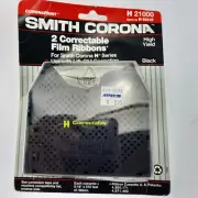 Smith Corona H Series 21000 Correctable Typewriter Ribbons, 2 Pack, Genuine OEM