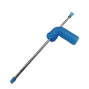 Beer Snorkel Safe Entertainment Portable Straight Straw Style Drink Funnel For Party( Color : Blue )