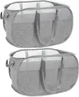 2Pcs Mesh Pop up Laundry Hamper, Easy to Collapsible Laundry Basket, Portable wi
