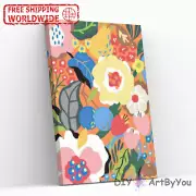 Paint By Numbers Kit Flowers Nature Decor DIY Canvas Framed Painting Draw Oil