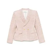 [Alessandra Rich] Alessandra Rich Lurex Tweed Blazer 42 IT PINK