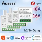 16A 10A Tuya ZigBee 3.0 Mini DIY Smart Switch 1/2/3/4 Gang Control Smart Home