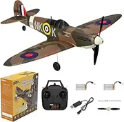SPEEDY BEE RC Plane for Adults: Spitfire 4 Channel Remote Control Airplane with 3 Modes One-Key U-Turns Aerobatic RTF Kit for Beginners Gift Hobby
