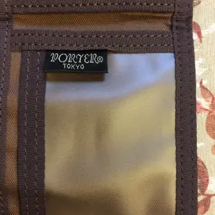 日製Porter 咖啡色皮夾